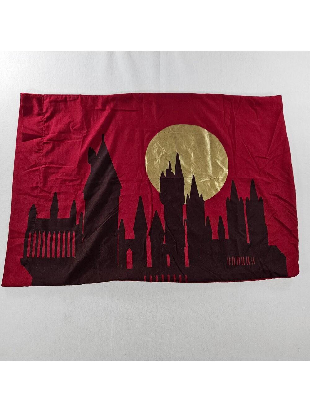 Harry Potter Hogwarts Pillowcase Set 3 Piece Warner Bros Castle Moon